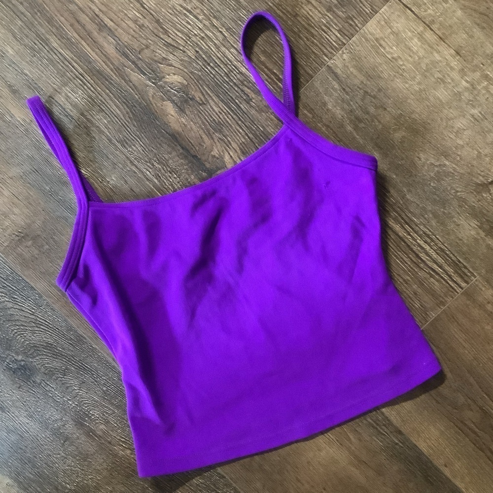 Lands End Ribbed tankini top